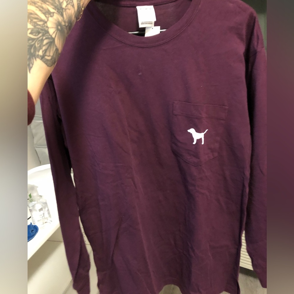 VS Pink Varsity Long Sleeve